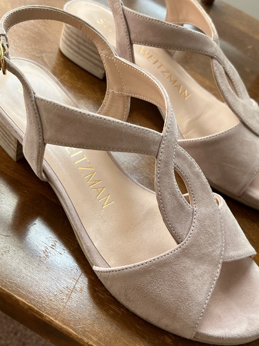 Stuart Weitzman Sandal in Sz 36 (US 5.5) Blush Suede Shalena